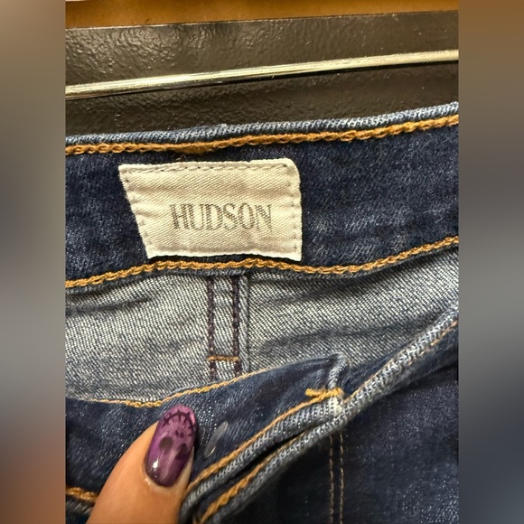 Hudson Natalie Super Skinny Jeans Dark Wash Size 26 - Picture 2 of 4